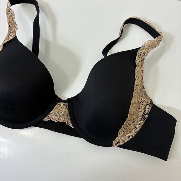 Soma Embraceable Demi Lace Trim Bra Size 36B Lightly Lined Underwire - Picture 4 of 7